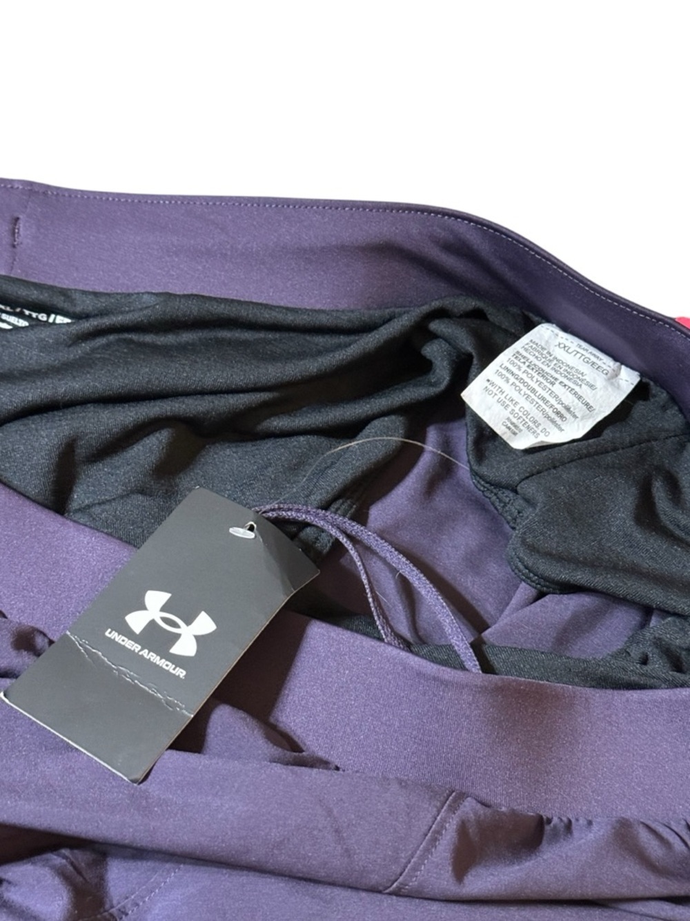 NWT Women Under Armour Fly By Shorts 2.0 size XXL Tux Purple - Picture 3 of 4